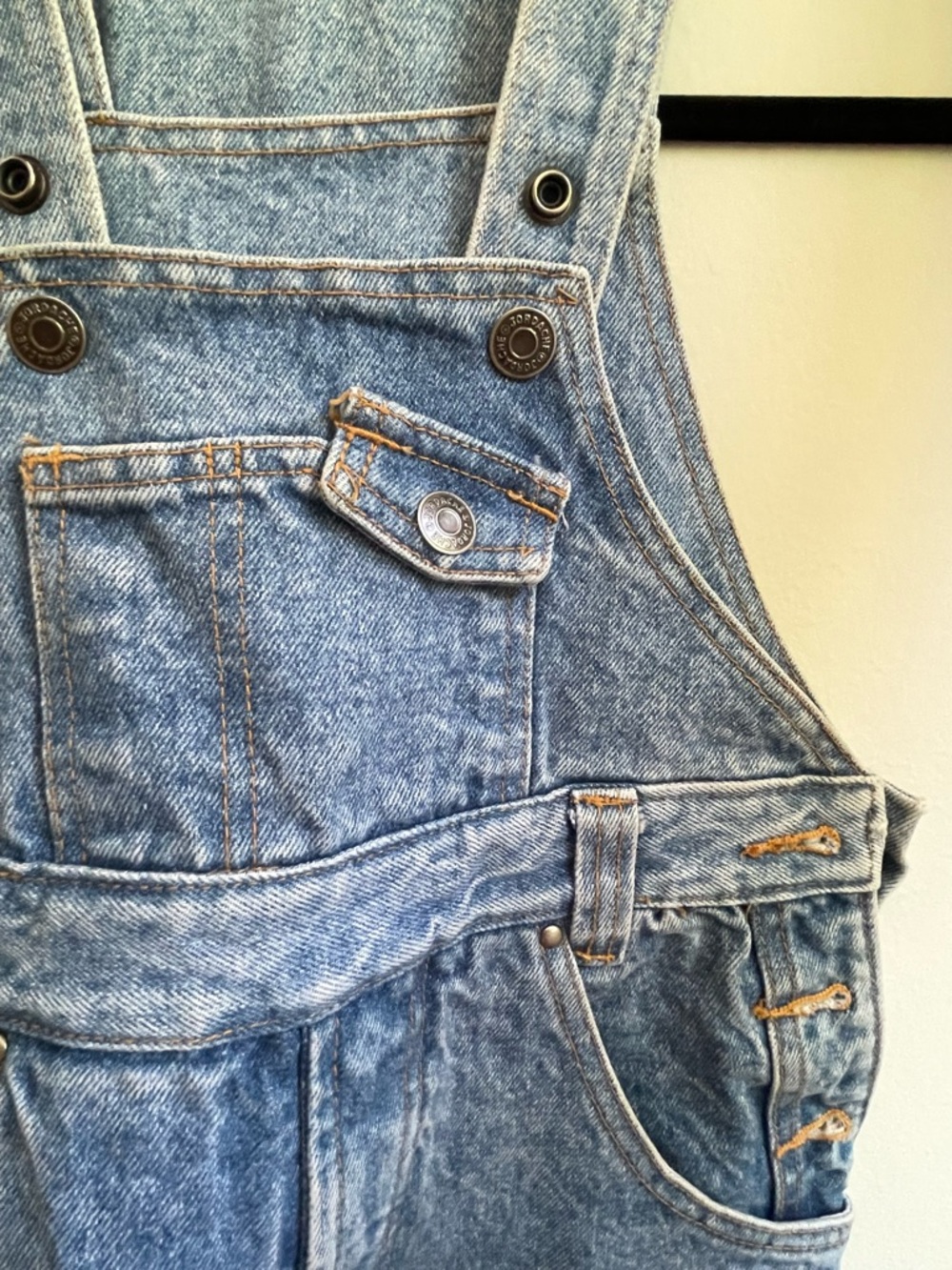 Classic Light Wash Denim Overalls - Picture 9 of 9